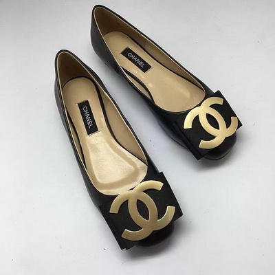 CHANEL Shallow mouth flat shoes Women--024